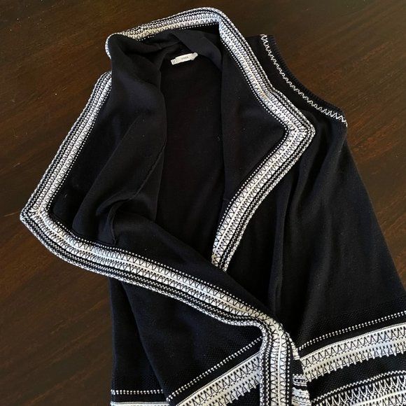 Vince Textured Drape Front Vest - Picture 9 of 15